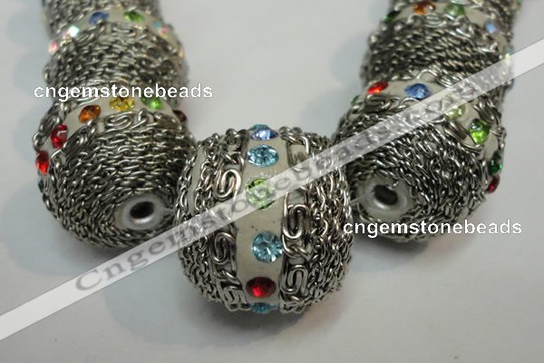 CIB460 25mm round fashion Indonesia jewelry beads wholesale