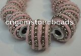 CIB470 14*14mm drum fashion Indonesia jewelry beads wholesale