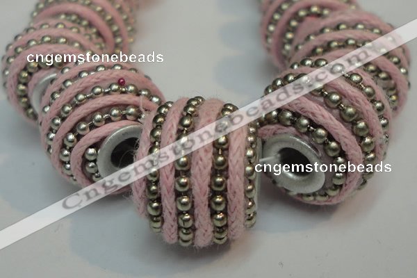 CIB470 14*14mm drum fashion Indonesia jewelry beads wholesale