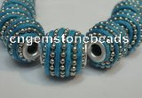 CIB473 14*14mm drum fashion Indonesia jewelry beads wholesale