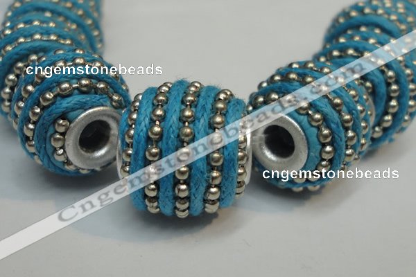 CIB473 14*14mm drum fashion Indonesia jewelry beads wholesale