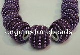 CIB474 14*14mm drum fashion Indonesia jewelry beads wholesale