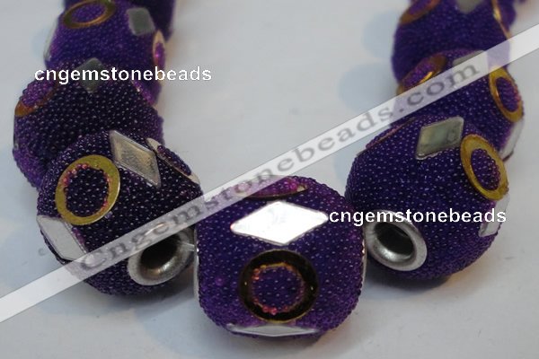 CIB482 15*16mm drum fashion Indonesia jewelry beads wholesale