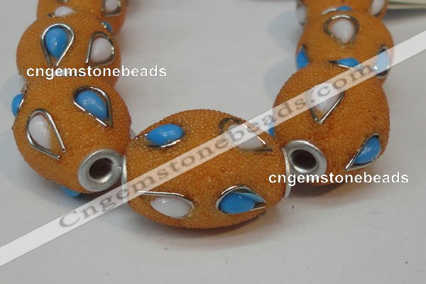 CIB490 18*23mm drum fashion Indonesia jewelry beads wholesale