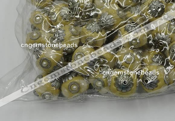 CIB501 22mm round fashion Indonesia jewelry beads wholesale