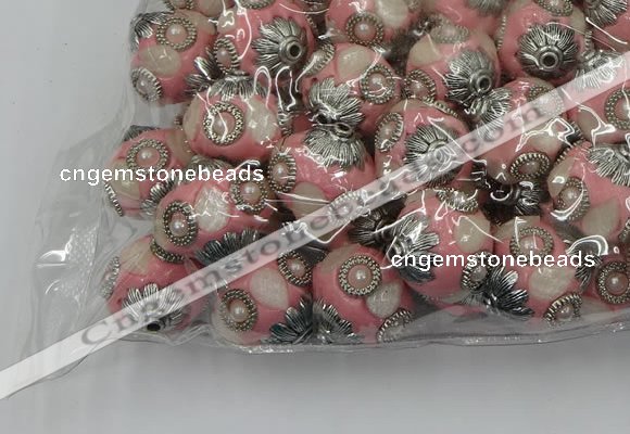 CIB502 22mm round fashion Indonesia jewelry beads wholesale