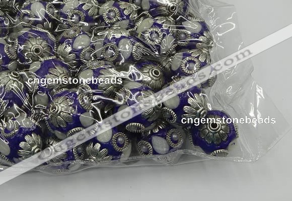 CIB507 22mm round fashion Indonesia jewelry beads wholesale