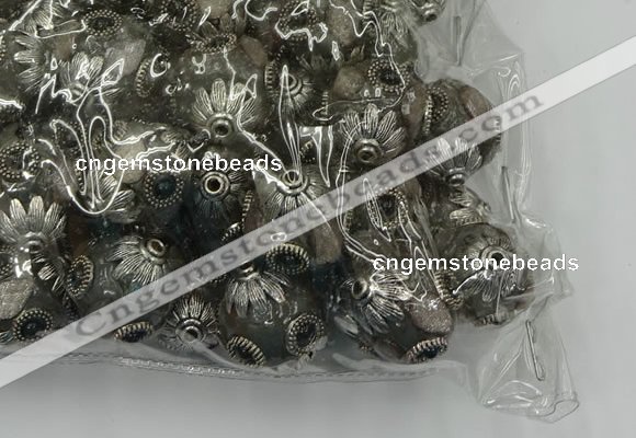 CIB515 22mm round fashion Indonesia jewelry beads wholesale