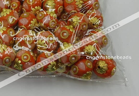 CIB533 22mm round fashion Indonesia jewelry beads wholesale