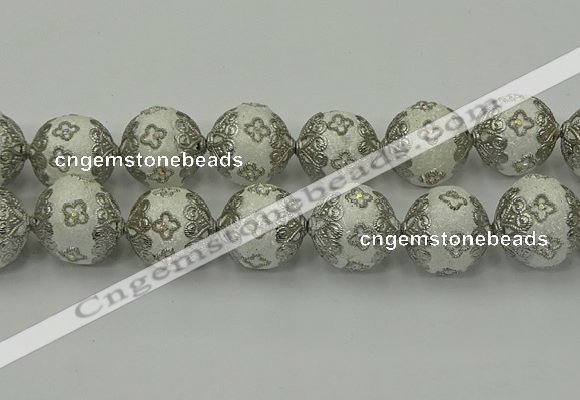 CIB545 22mm round fashion Indonesia jewelry beads wholesale