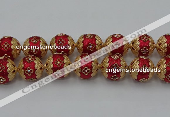 CIB549 22mm round fashion Indonesia jewelry beads wholesale