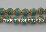 CIB550 22mm round fashion Indonesia jewelry beads wholesale