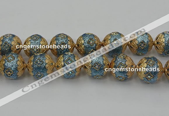 CIB551 22mm round fashion Indonesia jewelry beads wholesale