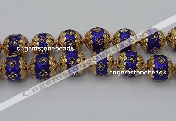 CIB553 22mm round fashion Indonesia jewelry beads wholesale