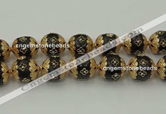 CIB555 22mm round fashion Indonesia jewelry beads wholesale