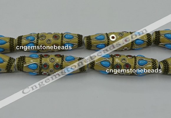 CIB563 16*60mm rice fashion Indonesia jewelry beads wholesale