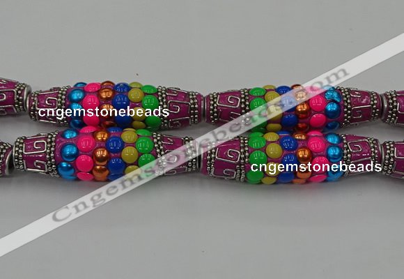 CIB584 16*60mm rice fashion Indonesia jewelry beads wholesale