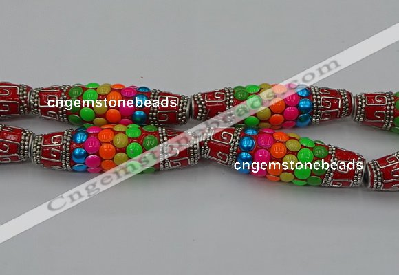 CIB586 16*60mm rice fashion Indonesia jewelry beads wholesale