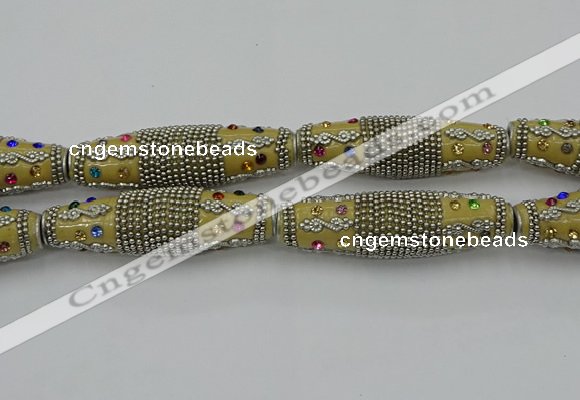 CIB601 16*60mm rice fashion Indonesia jewelry beads wholesale
