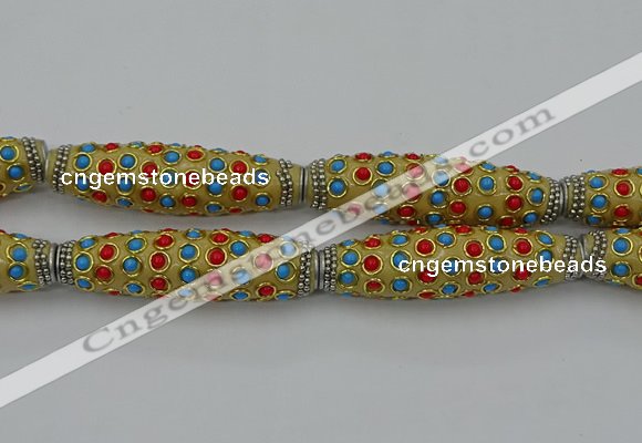 CIB632 16*60mm rice fashion Indonesia jewelry beads wholesale