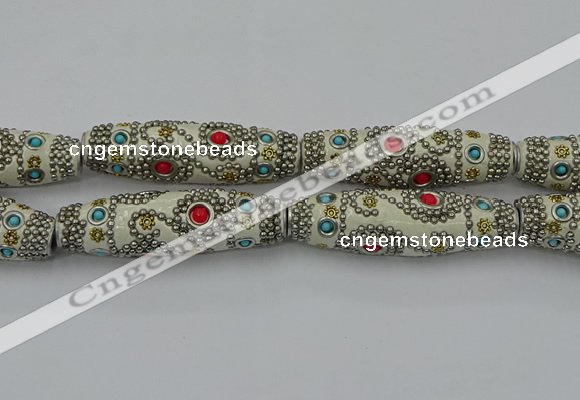 CIB645 16*60mm rice fashion Indonesia jewelry beads wholesale