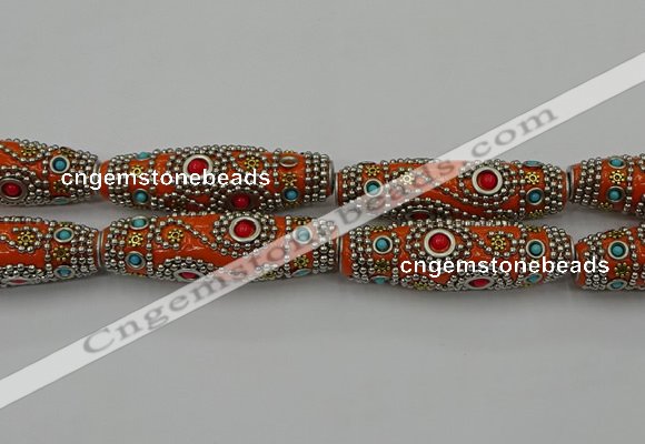 CIB647 16*60mm rice fashion Indonesia jewelry beads wholesale