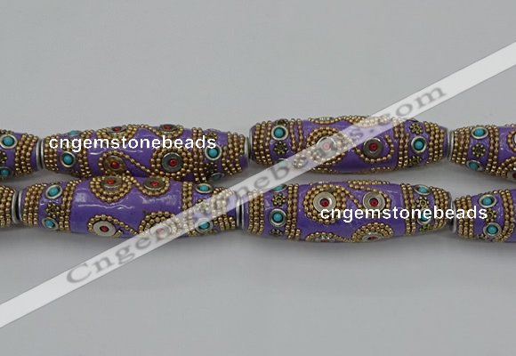 CIB665 16*60mm rice fashion Indonesia jewelry beads wholesale