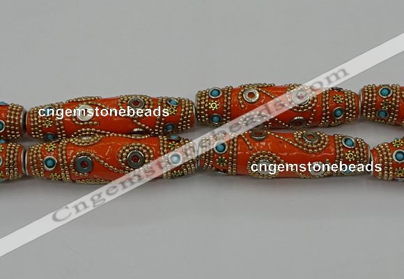 CIB667 16*60mm rice fashion Indonesia jewelry beads wholesale