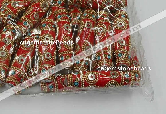 CIB668 16*60mm rice fashion Indonesia jewelry beads wholesale