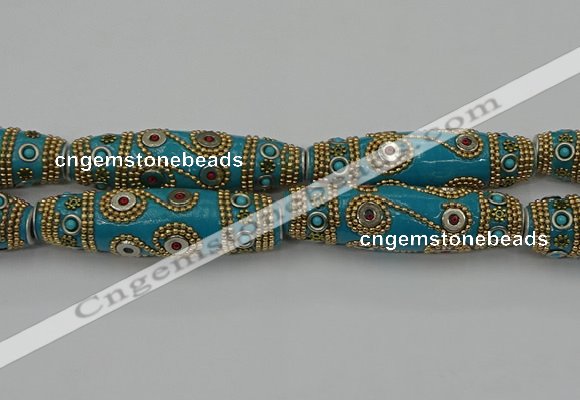 CIB670 16*60mm rice fashion Indonesia jewelry beads wholesale