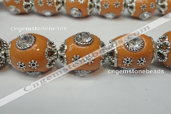 CIB80 16*22mm oval fashion Indonesia jewelry beads wholesale