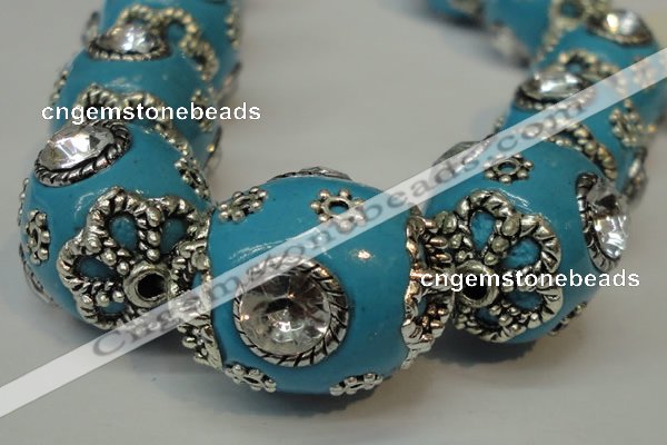 CIB82 16*22mm oval fashion Indonesia jewelry beads wholesale