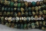 CIJ07 15.5 inches 6*8mm rondelle impression jasper beads wholesale