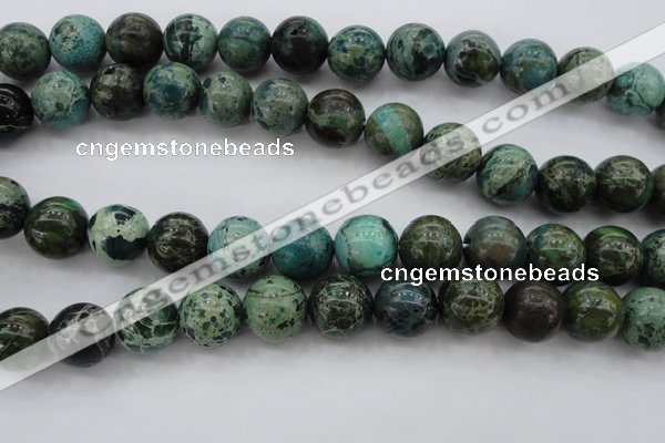 CIJ108 15.5 inches 12mm round dyed impression jasper beads wholesale