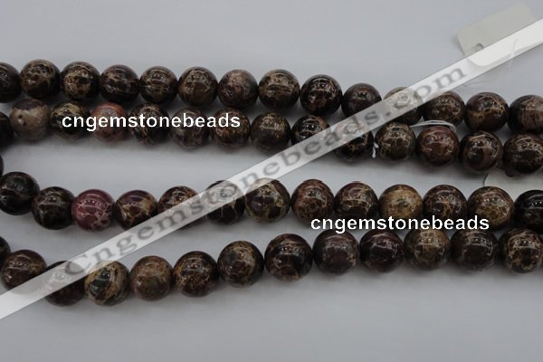 CIJ115 15.5 inches 12mm round dyed impression jasper beads wholesale