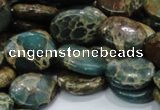 CIJ12 15.5 inches 15*20mm oval impression jasper beads wholesale