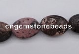 CIJ121 15.5 inches 10*14mm oval dyed impression jasper beads wholesale