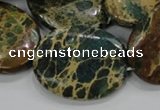 CIJ15 15.5 inches 22*30mm oval impression jasper beads wholesale