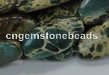 CIJ17 15.5 inches 15*30mm oval impression jasper beads wholesale