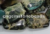 CIJ20 15.5 inches 18*25mm rectangle impression jasper beads wholesale