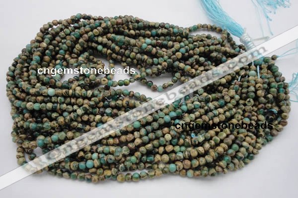 CIJ26 15.5 inches 4mm round impression jasper beads wholesale