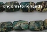 CIJ70 15.5 inches 8*12mm rectangle impression jasper beads wholesale