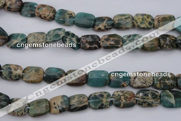 CIJ72 15.5 inches 12*16mm rectangle impression jasper beads wholesale