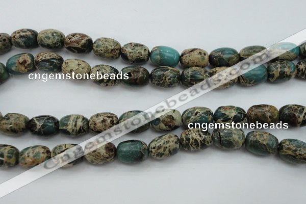 CIJ90 15.5 inches 10*14mm drum impression jasper beads wholesale