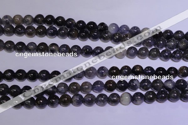 CIL02 15.5 inches 7mm round natural iolite gemstone beads