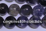 CIL04 15.5 inches 9mm round natural iolite gemstone beads