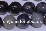 CIL05 15.5 inches 10mm round natural iolite gemstone beads