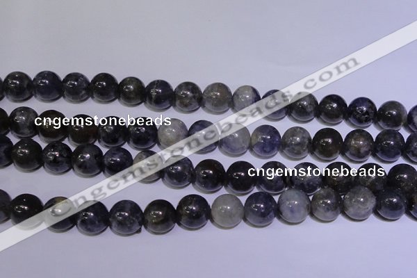 CIL05 15.5 inches 10mm round natural iolite gemstone beads