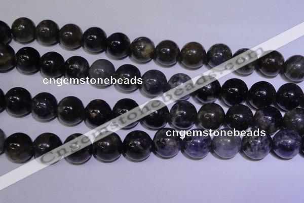 CIL06 15.5 inches 12mm round natural iolite gemstone beads