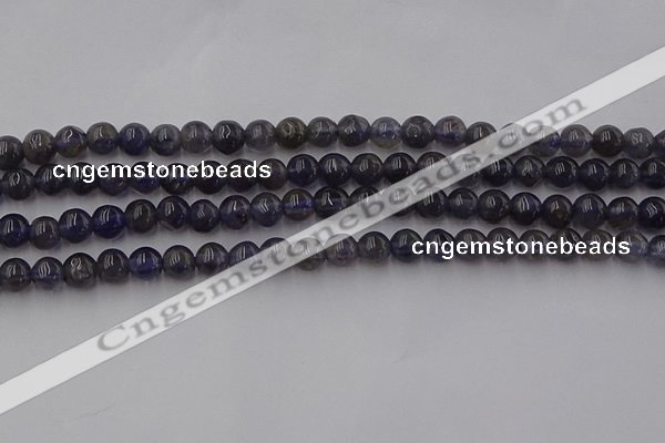 CIL100 15.5 inches 4mm round iolite gemstone beads wholesale
